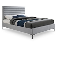 Hunter Grey Linen Textured Full Bed