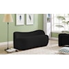 Meridian Furniture Flair Upholstered Black Boucle Fabric Bench