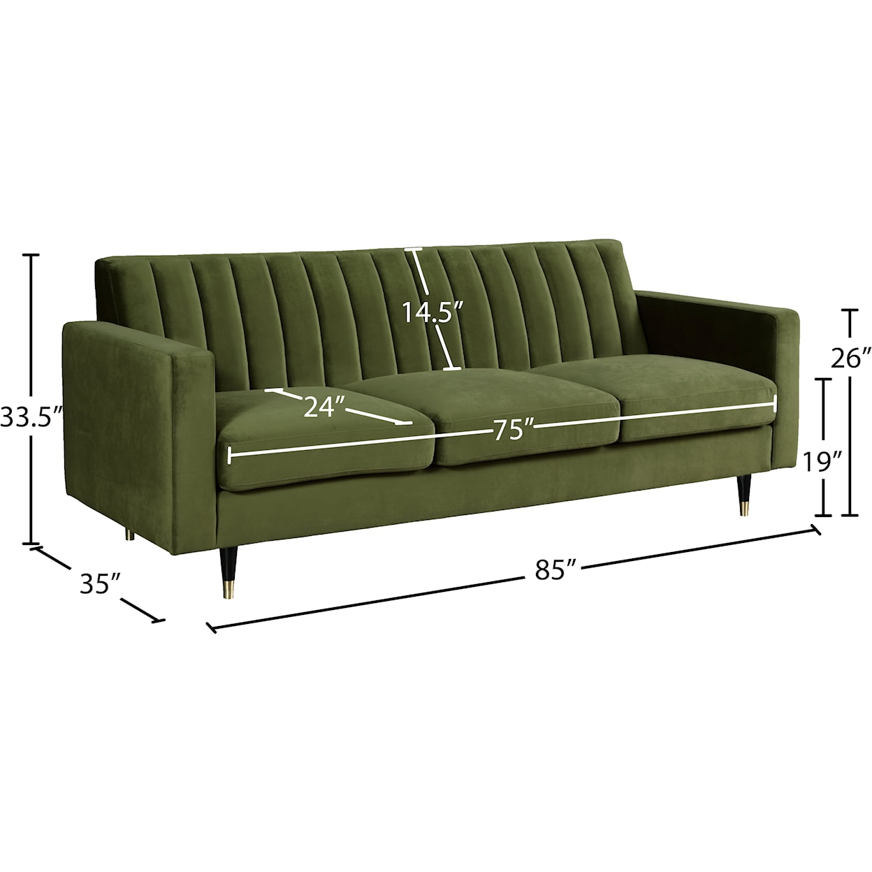 Meridian Furniture Lola Sofa