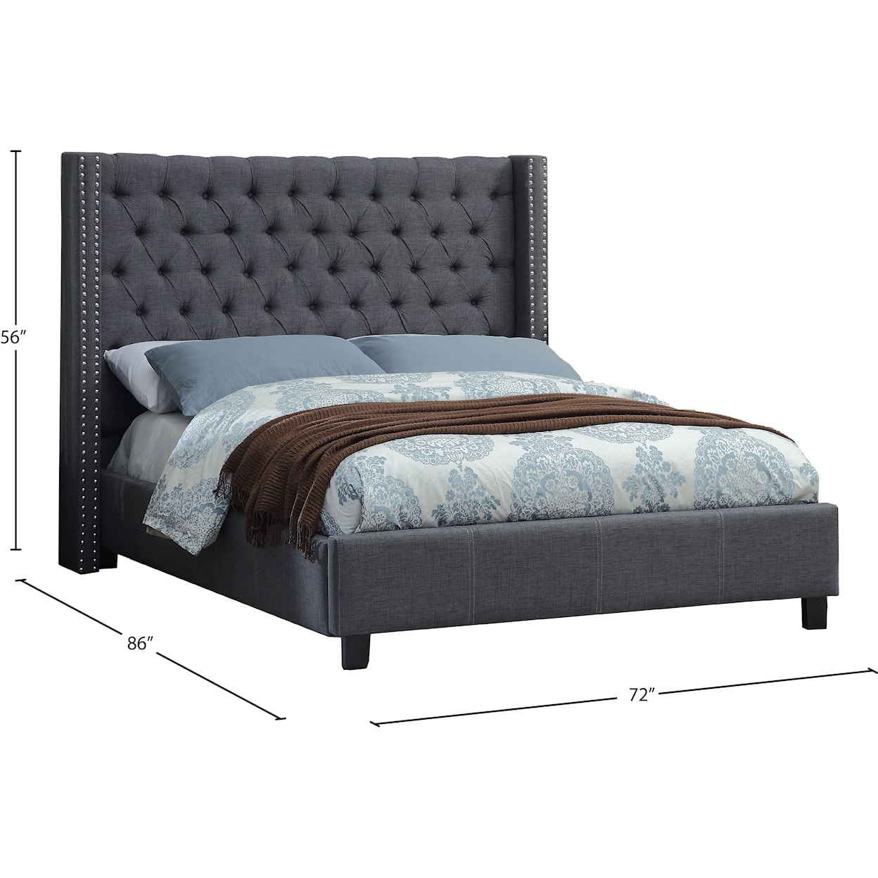 Meridian Furniture Ashton Queen Bed