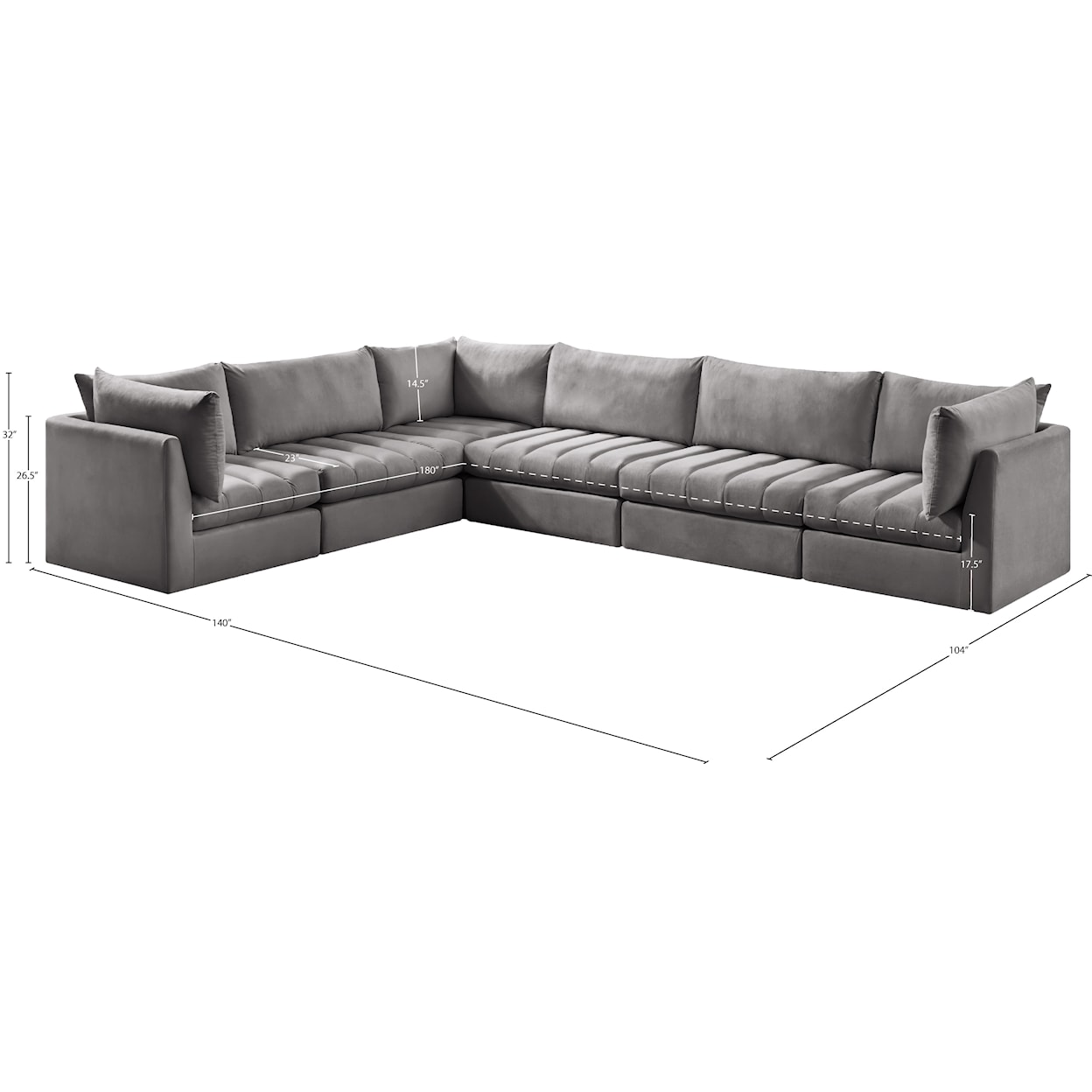 Meridian Furniture Jacob Modular Sectional