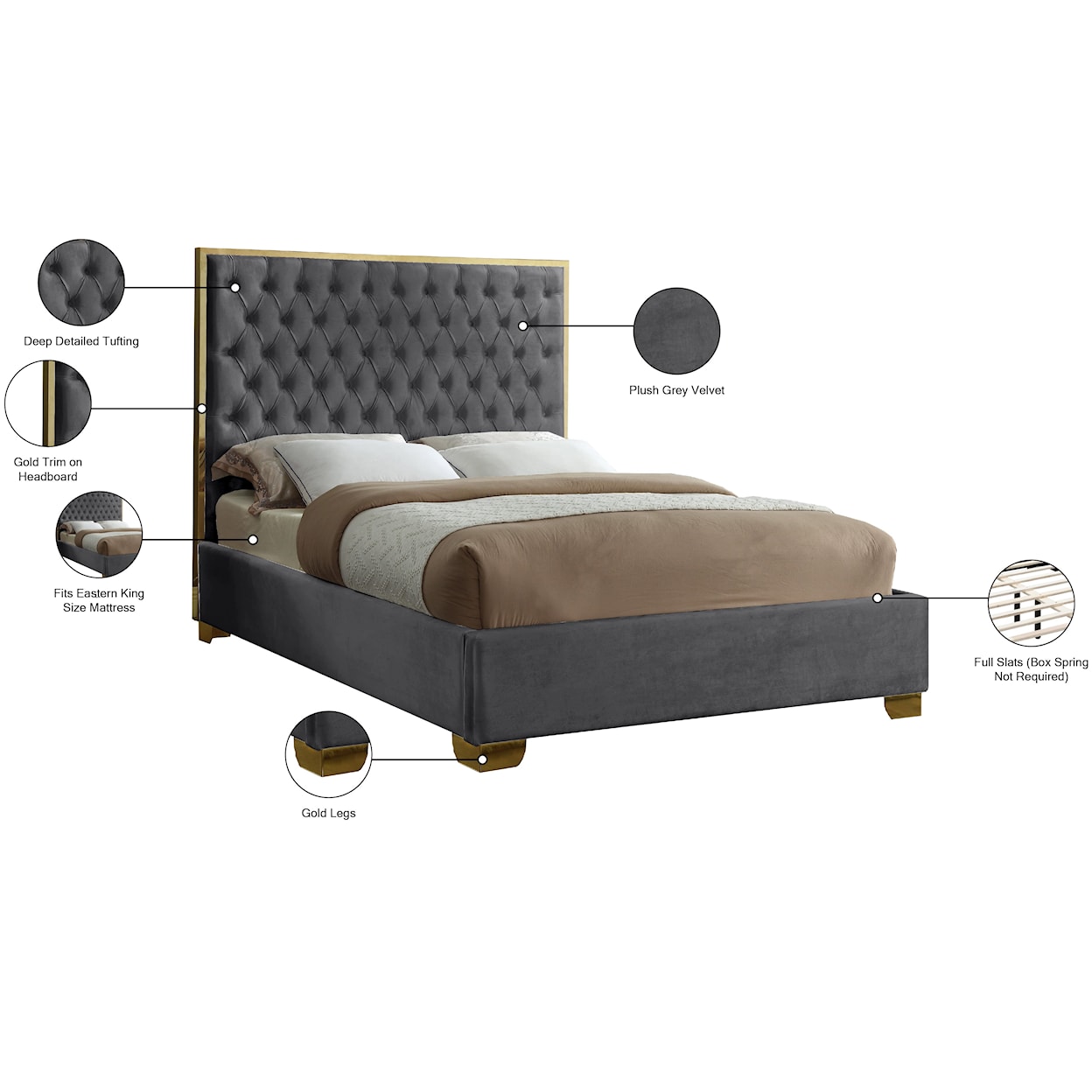 Meridian Furniture Lana King Bed