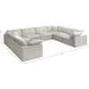 Meridian Furniture Plush Standard Comfort Modular Sectional