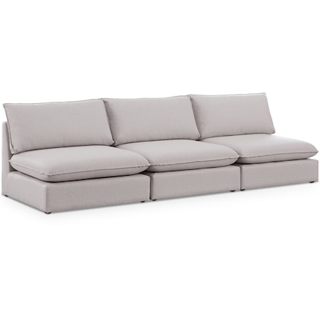 Mackenzie Beige Durable Linen Textured Modular Sofa