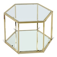 Sei Brushed Gold Coffee Table