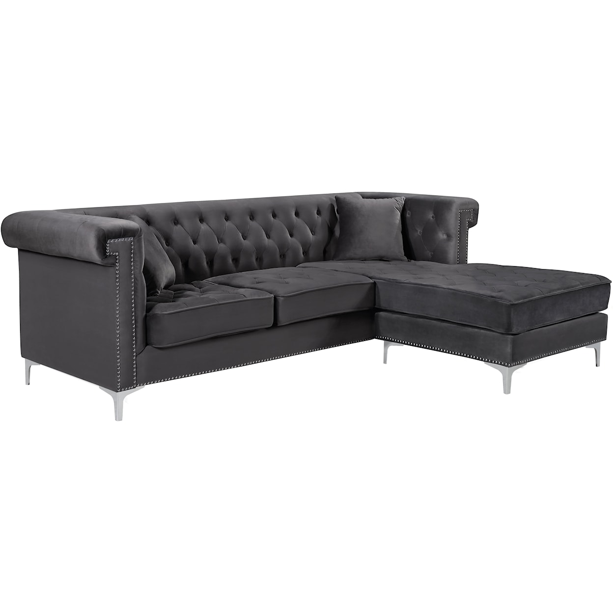 Meridian Furniture Damian 2pc. Reversible Sectional