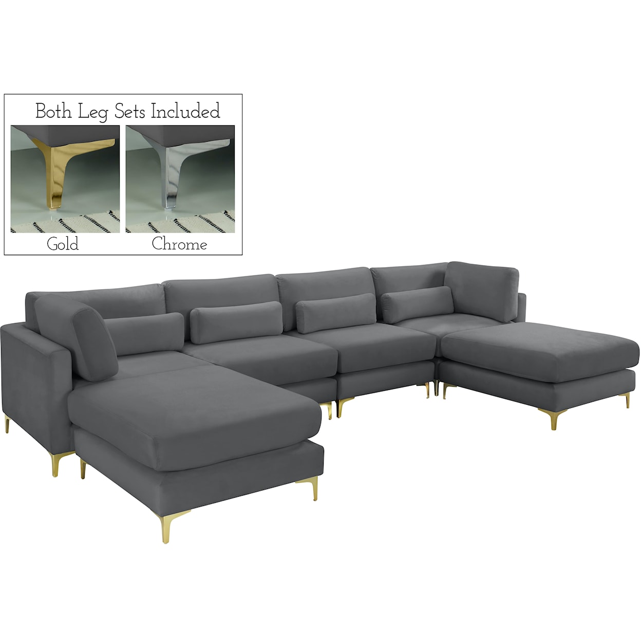 Meridian Furniture Julia Modular Sectional (6 Boxes)