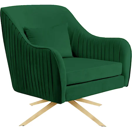 Paloma Green Velvet Accent Chair