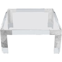 Contemporary Casper Coffee Table Chrome Stainless Steel