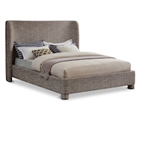 Penny Brown Polyester Fabric King Bed