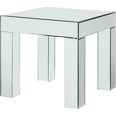 Lainy Mirrored End Table