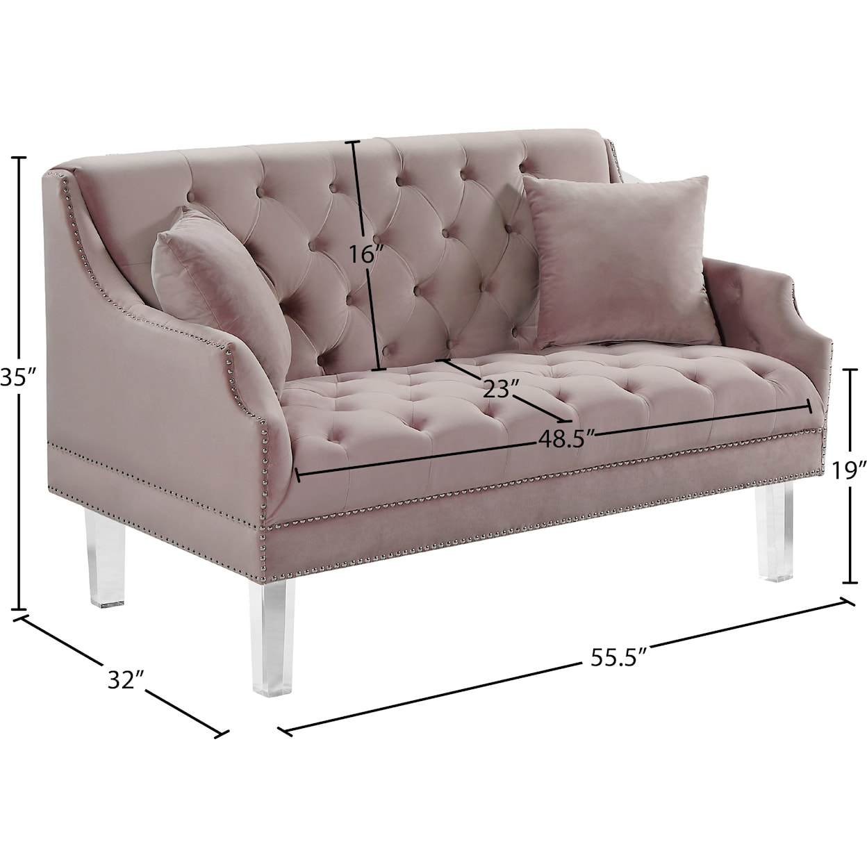 Meridian Furniture Roxy Loveseat