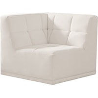 Relax Cream Velvet Corner Chair