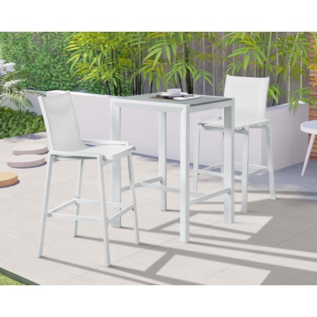 Aluminum Mesh Barstool