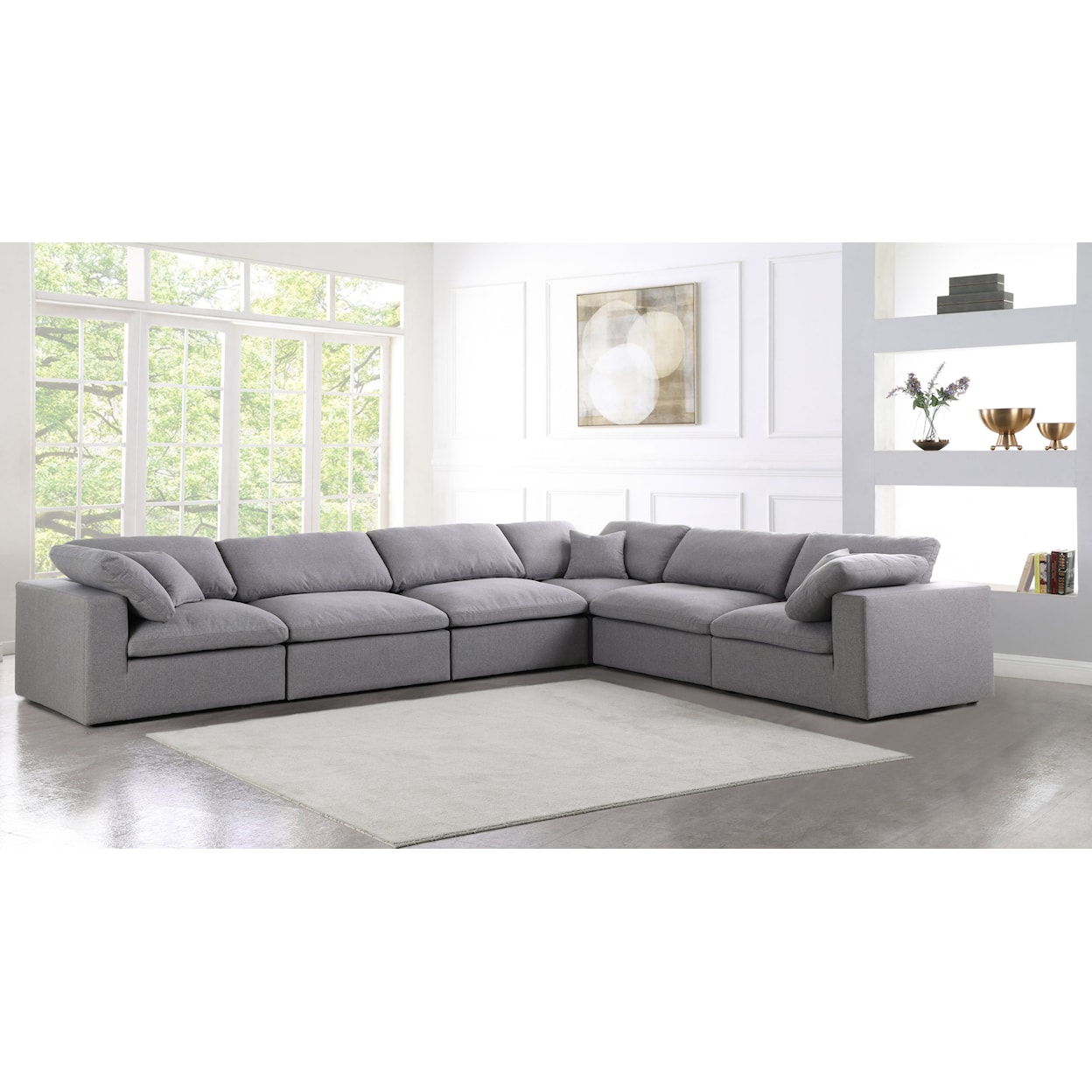 Meridian Furniture Serene Deluxe Comfort Modular Sectional