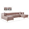 Meridian Furniture Graham 3pc. Sectional