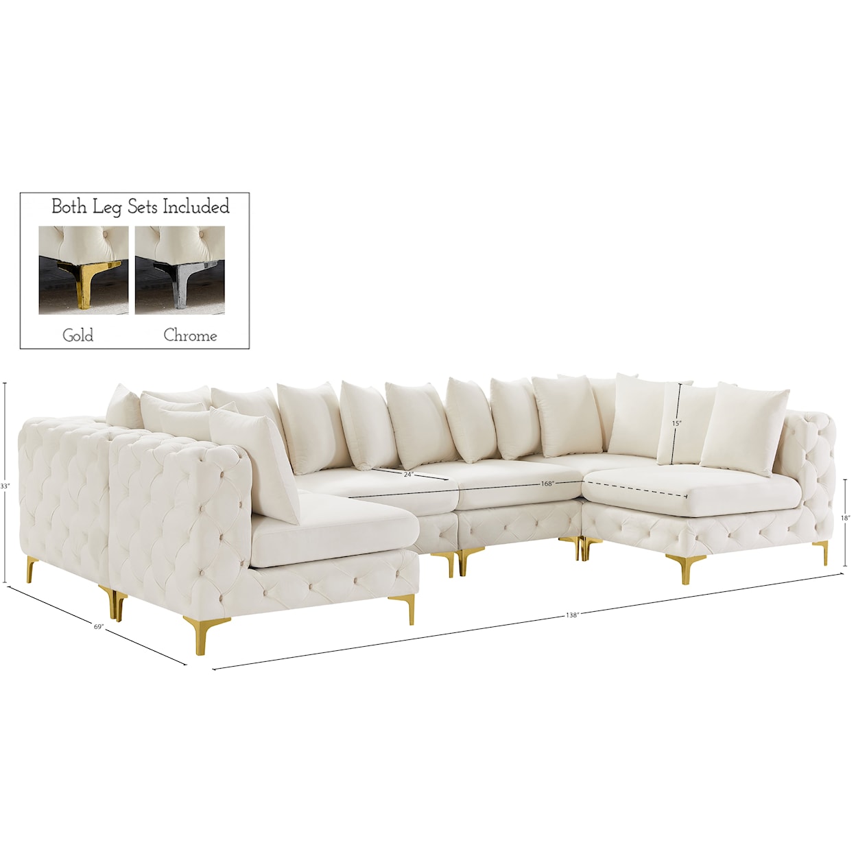 Meridian Furniture Tremblay Modular Sectional