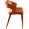 Meridian Furniture Destiny Upholstered Cognac Velvet Bench