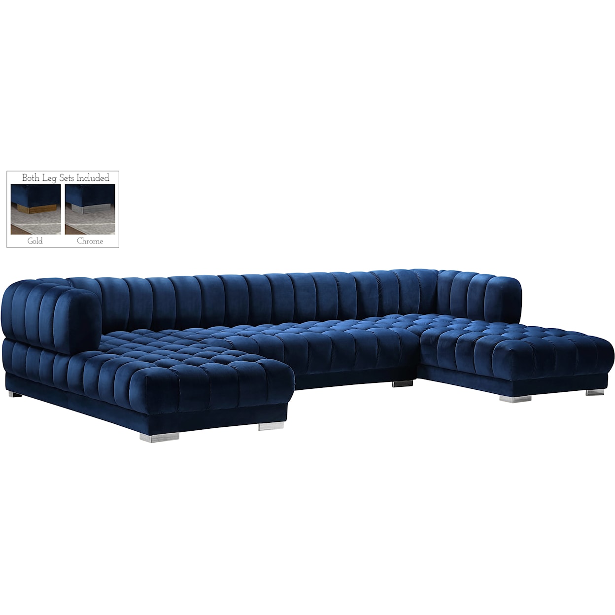 Meridian Furniture Gwen 3pc. Sectional (3 Boxes)