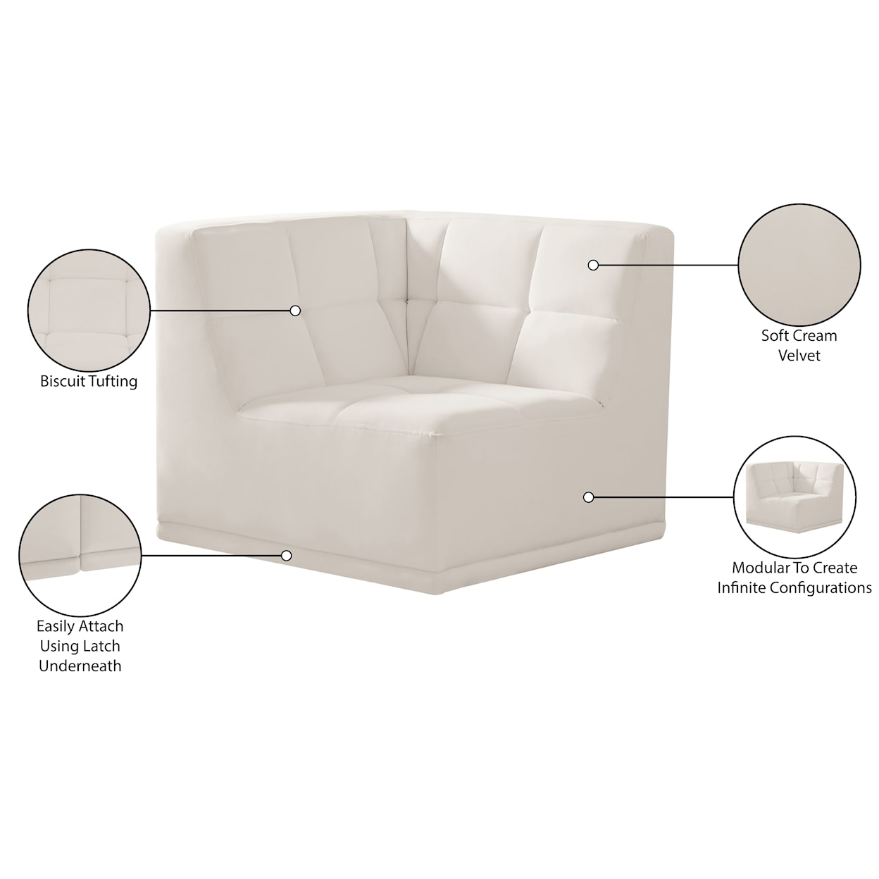 Meridian Furniture Relax Corner Chair