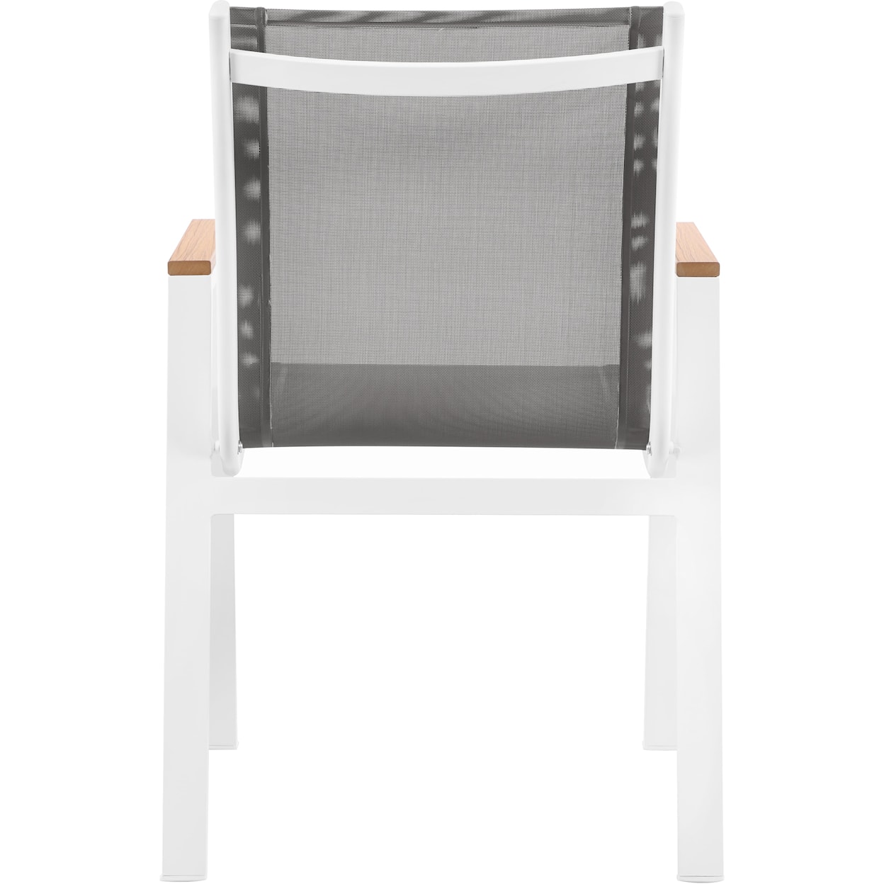 Meridian Furniture Nizuc Aluminum Mesh Dining Arm Chair