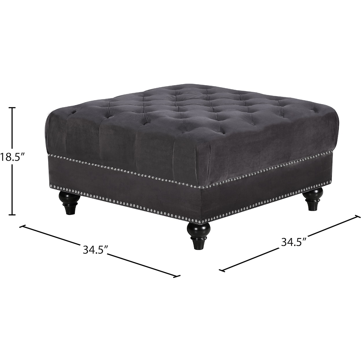 Meridian Furniture Sabrina Ottoman