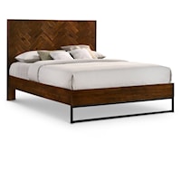 Reed Antique Coffee King Bed (3 Boxes)