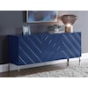 Meridian Furniture Collette Navy Sideboard with Storage