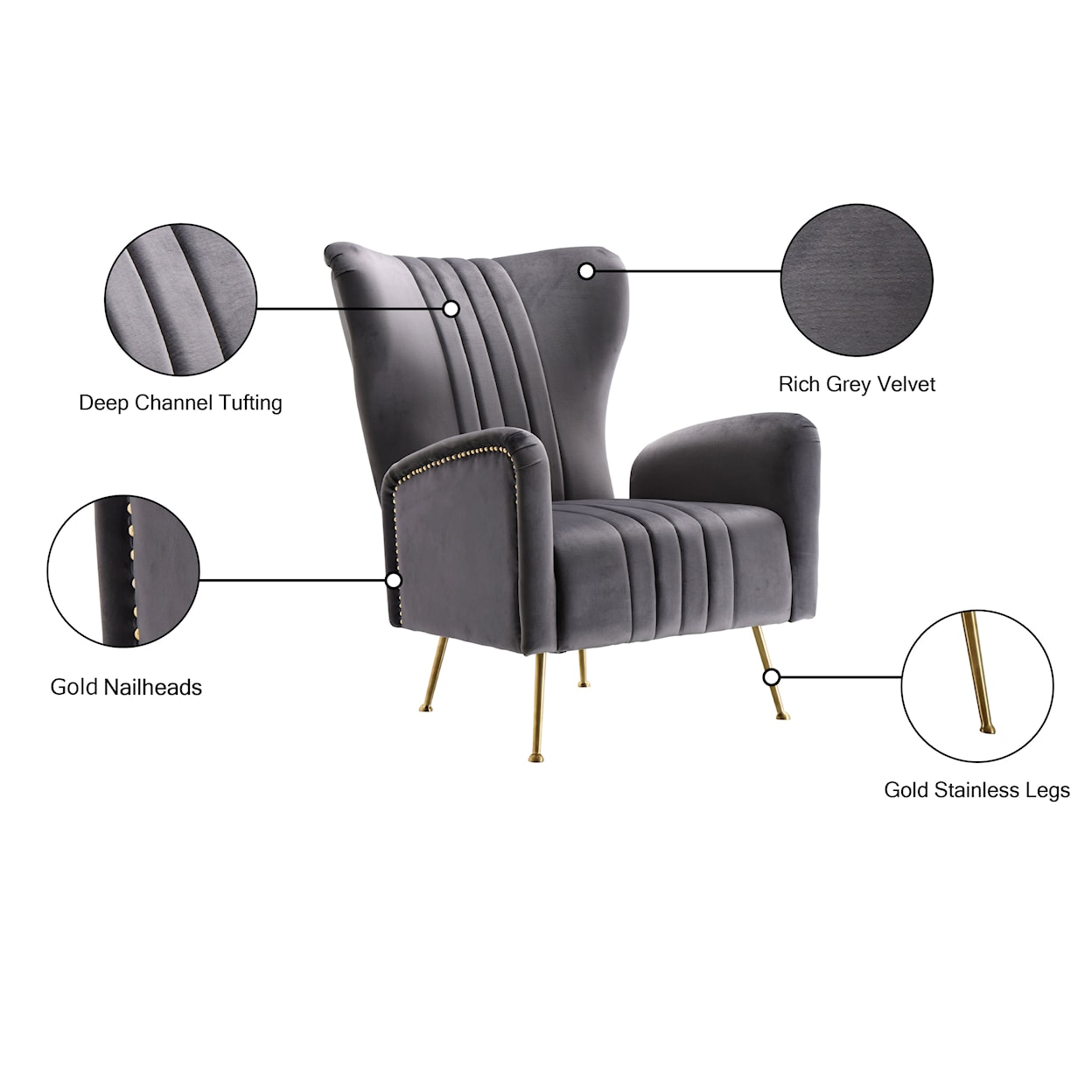 Meridian Furniture Opera Accent Chair