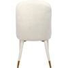 Meridian Furniture Belle Cream Velvet Dining Chair