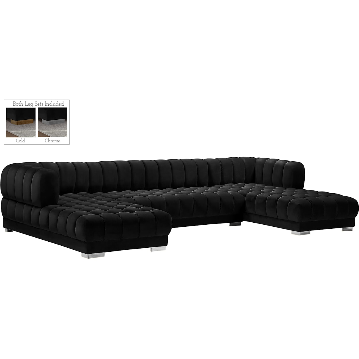 Meridian Furniture Gwen 3pc. Sectional (3 Boxes)