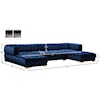 Meridian Furniture Gwen 3pc. Sectional (3 Boxes)