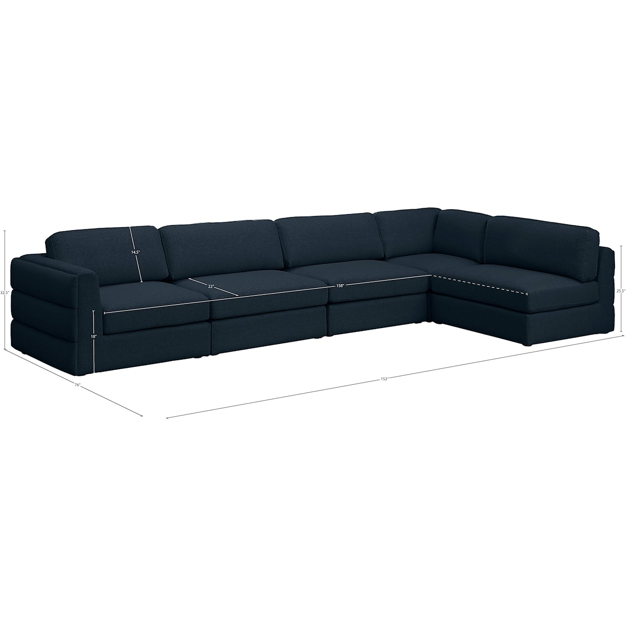 Meridian Furniture Beckham Modular Sectional