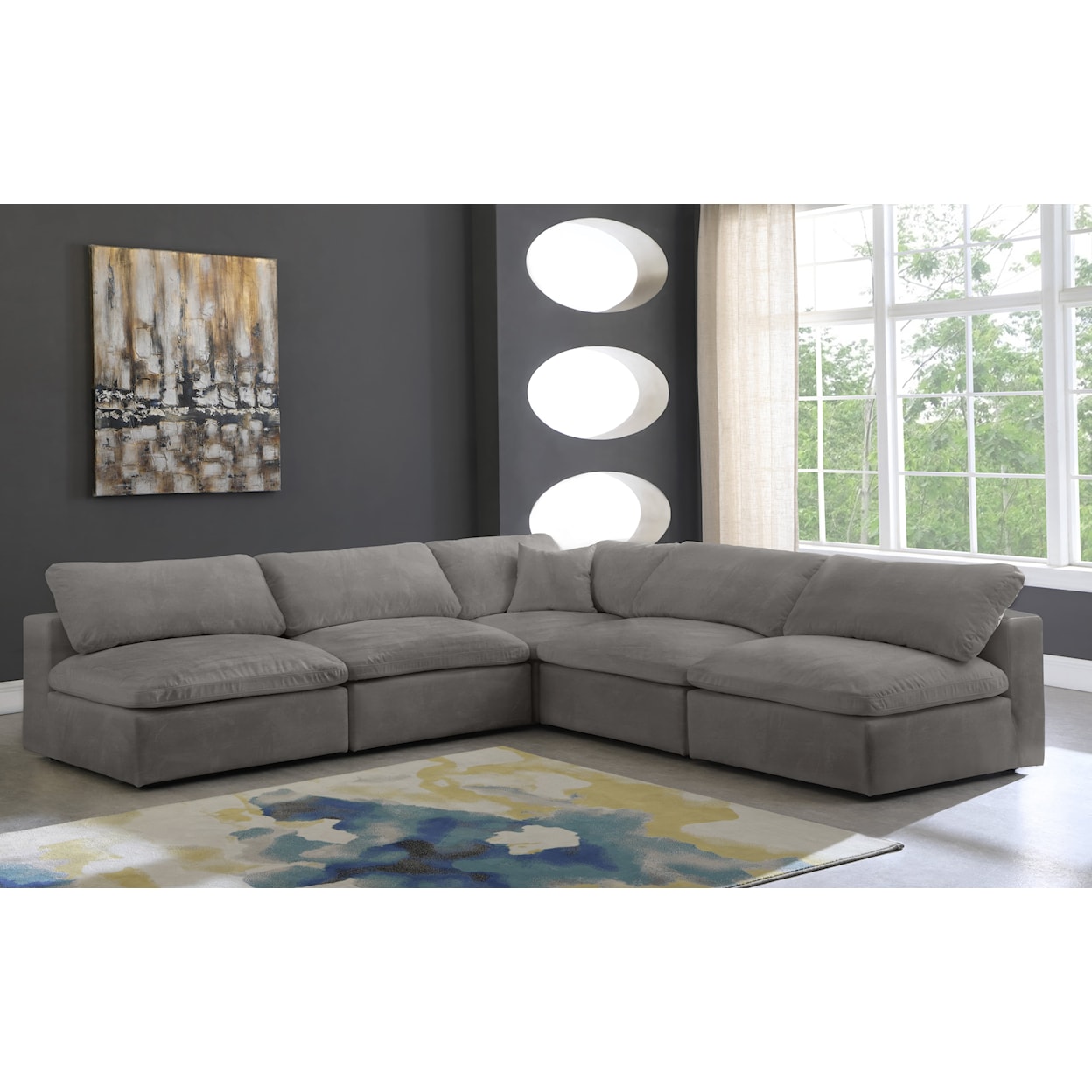 Meridian Furniture Cozy Comfort Modular Sectional