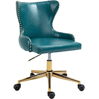 Hendrix Blue Faux Leather Office Chair