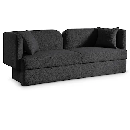 Marcel Black Boucle Fabric Sofa