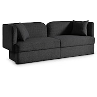 Marcel Black Boucle Fabric Sofa