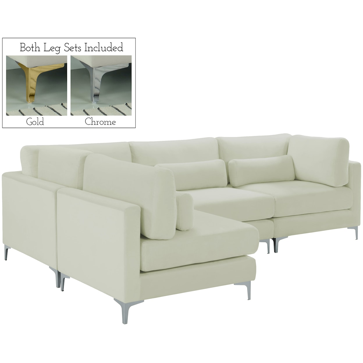 Meridian Furniture Julia Modular Sectional (4 Boxes)