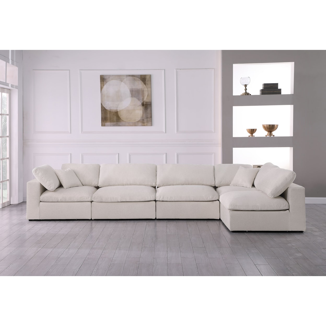 Meridian Furniture Serene Deluxe Comfort Modular Sectional