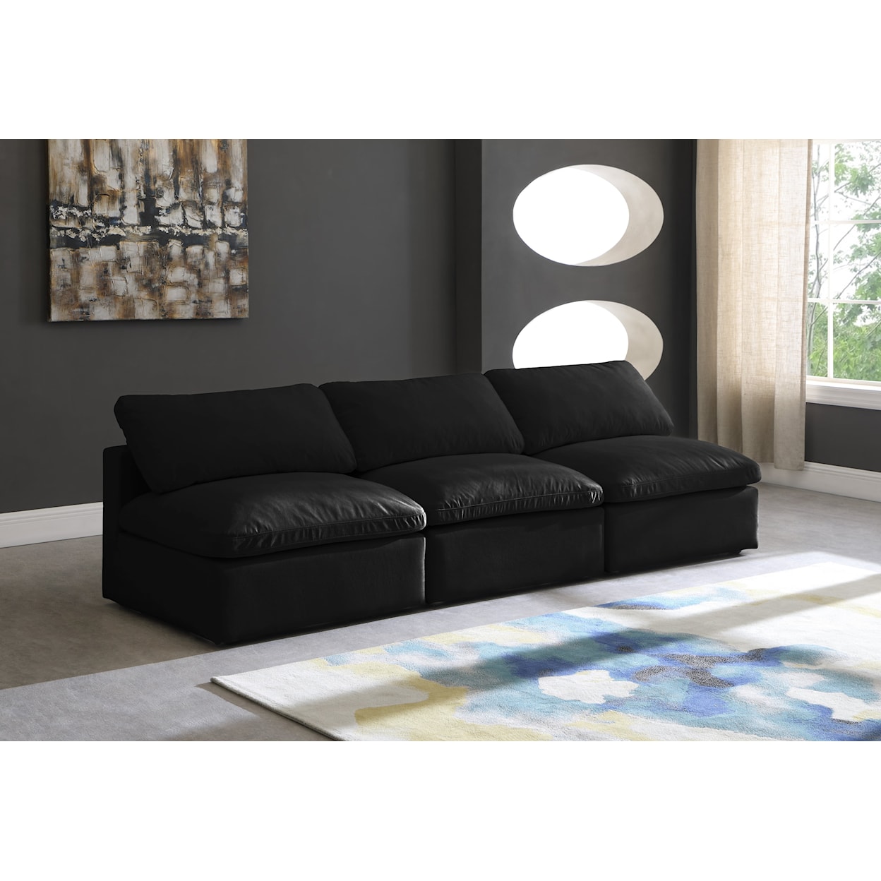 Meridian Furniture Plush Standard Comfort Modular Sofa