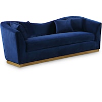 Contemporary Arabella Sofa Navy Velvet