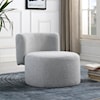 Meridian Furniture Como Upholstered Grey Boucle Fabric Accent Chair