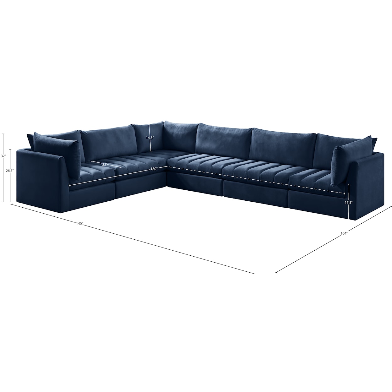 Meridian Furniture Jacob Modular Sectional