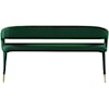 Meridian Furniture Destiny Upholstered Green Velvet Bench