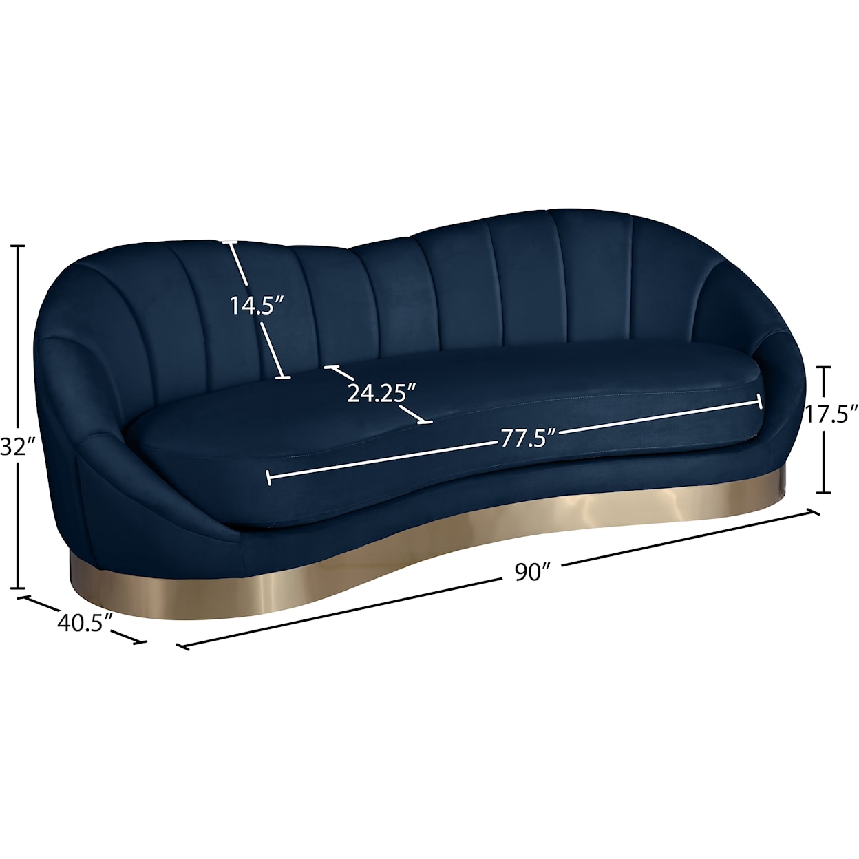 Meridian Furniture Shelly Sofa