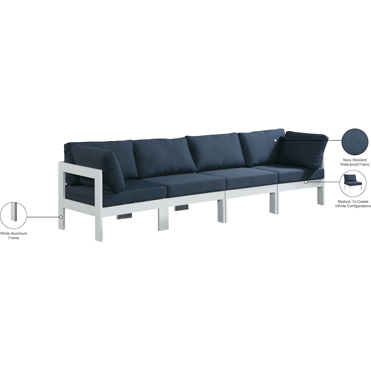 Meridian Furniture Nizuc Modular Sofa