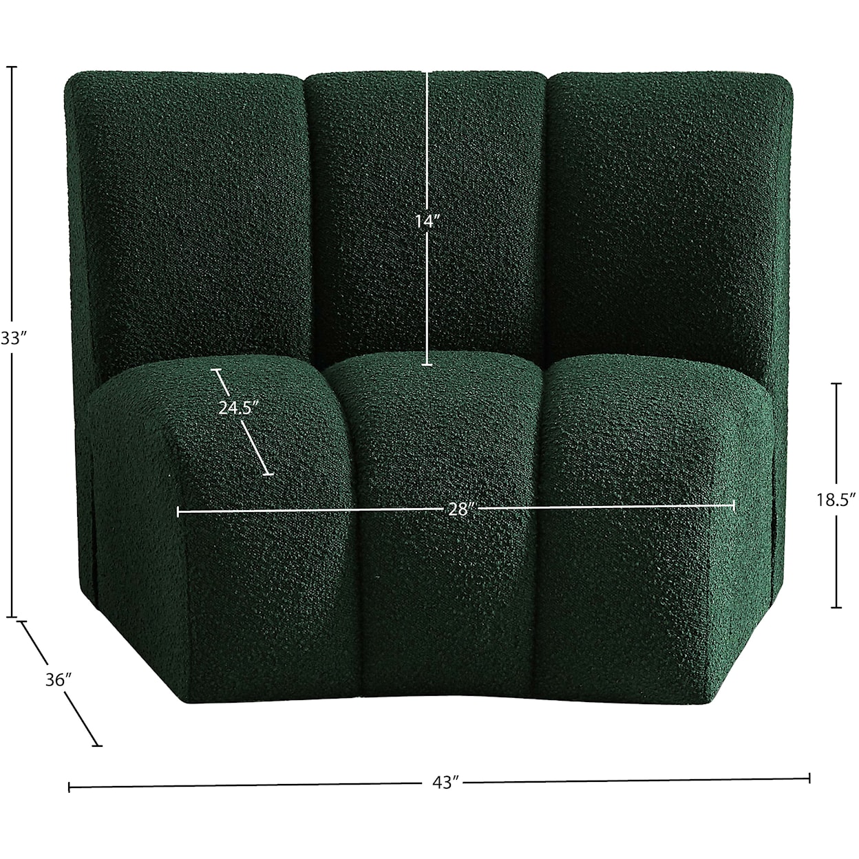 Meridian Furniture Infinity Modular Chair