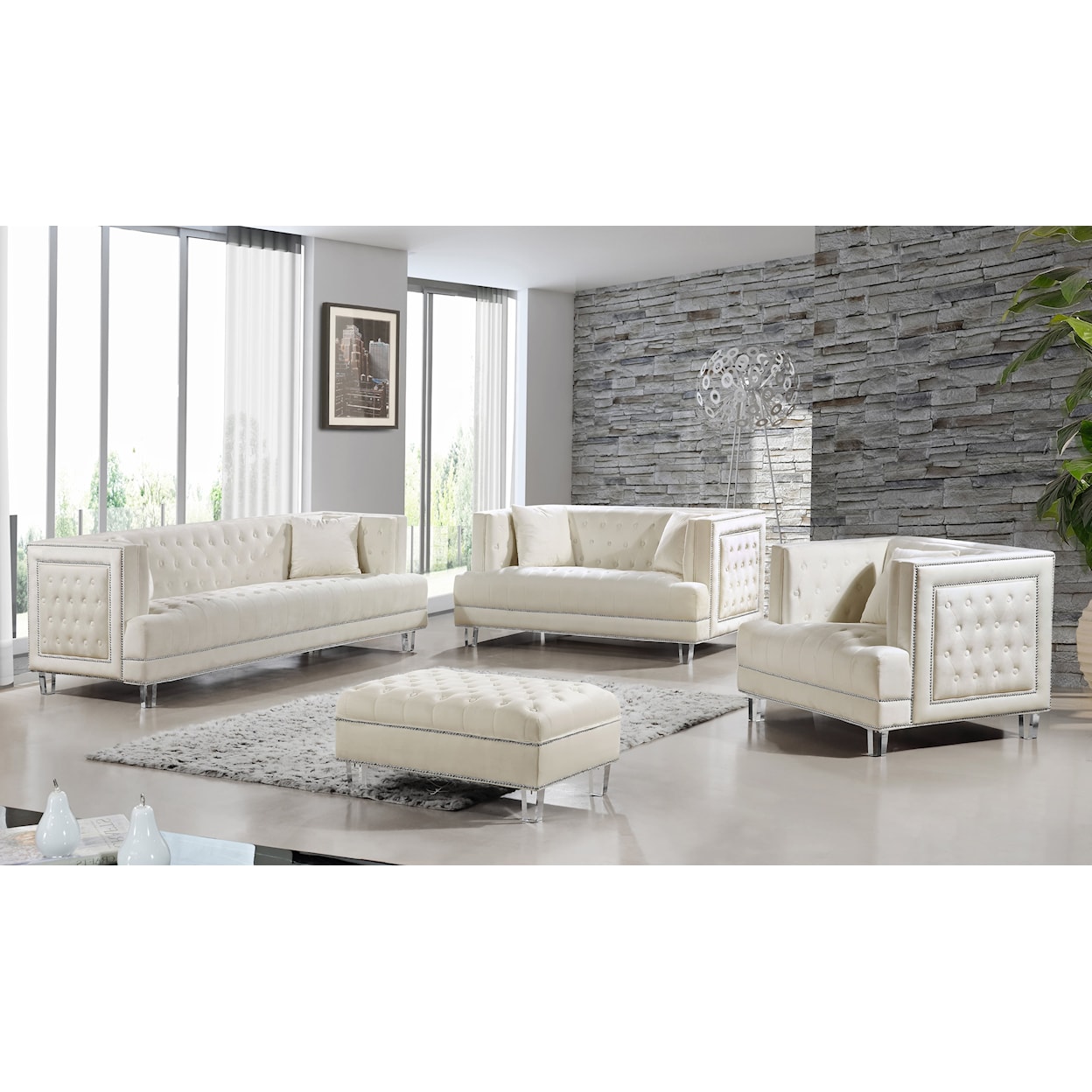 Meridian Furniture Lucas Loveseat