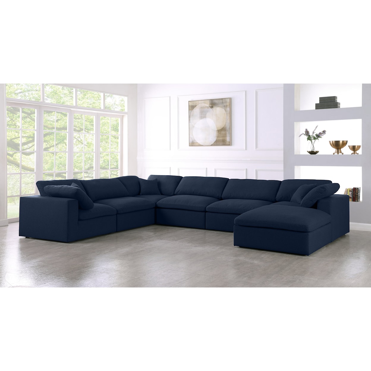 Meridian Furniture Serene Deluxe Comfort Modular Sectional