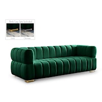 Gwen Green Velvet Sofa